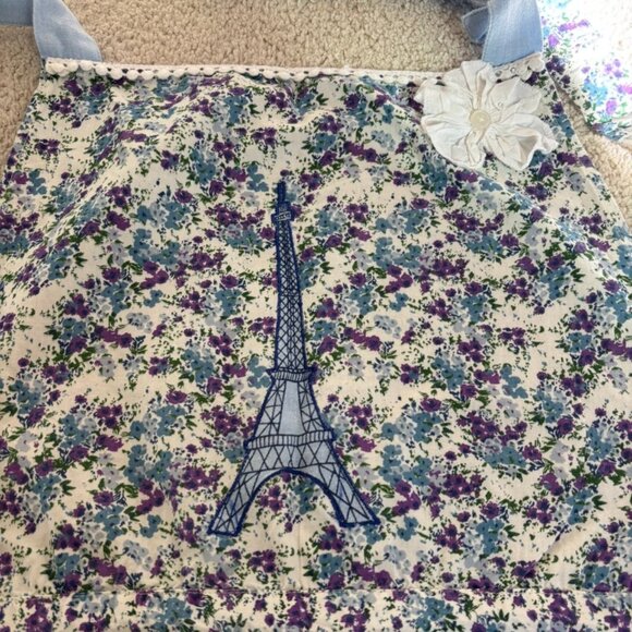 Sur La Table floral Eiffel Tower apron - Picture 4 of 11